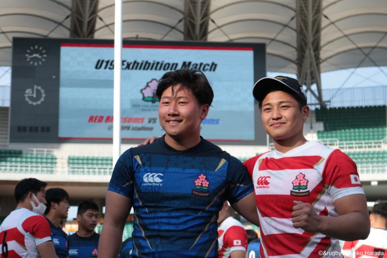 初のリアル合宿に「感謝しかない」高校日本代表候補エキシビションマッチ「 U19 Red Blossoms vs. U19 Blue Blossoms  」試合レポート│＆rugby